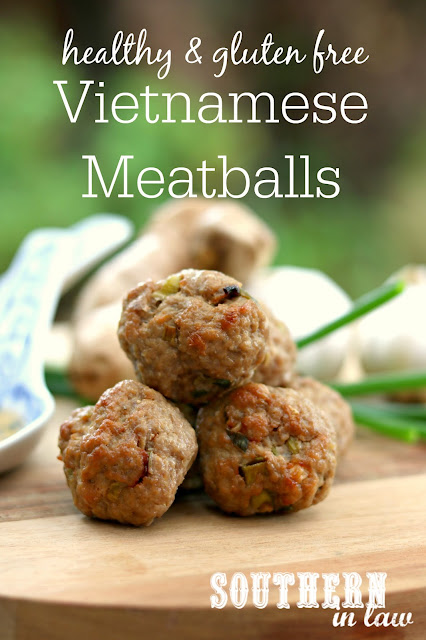 Healthy Vietnamese Baked Meatballs Recipe - gluten free, healthy, egg free, nut free, soy free, grain free, clean eating recipe