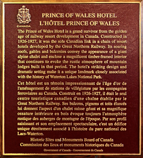 Prince of Wales Hotel Waterton Alberta