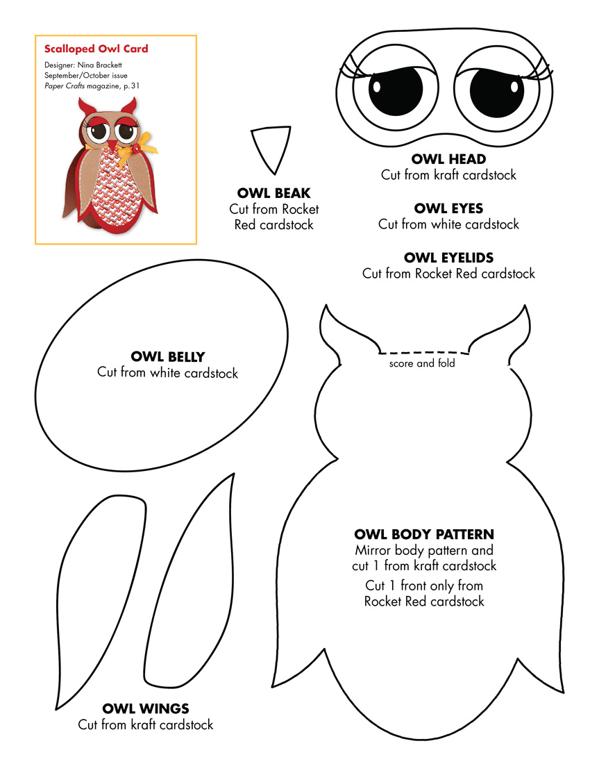 Crafty Patti S Quilting And Crafts Owl Template Crafty Patti S Quilting And Crafts Owl Template