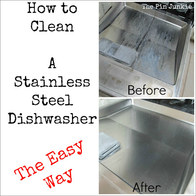 how to clean stainless steel dishwasher