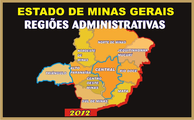 Mapa Administrativo Minas Gerais