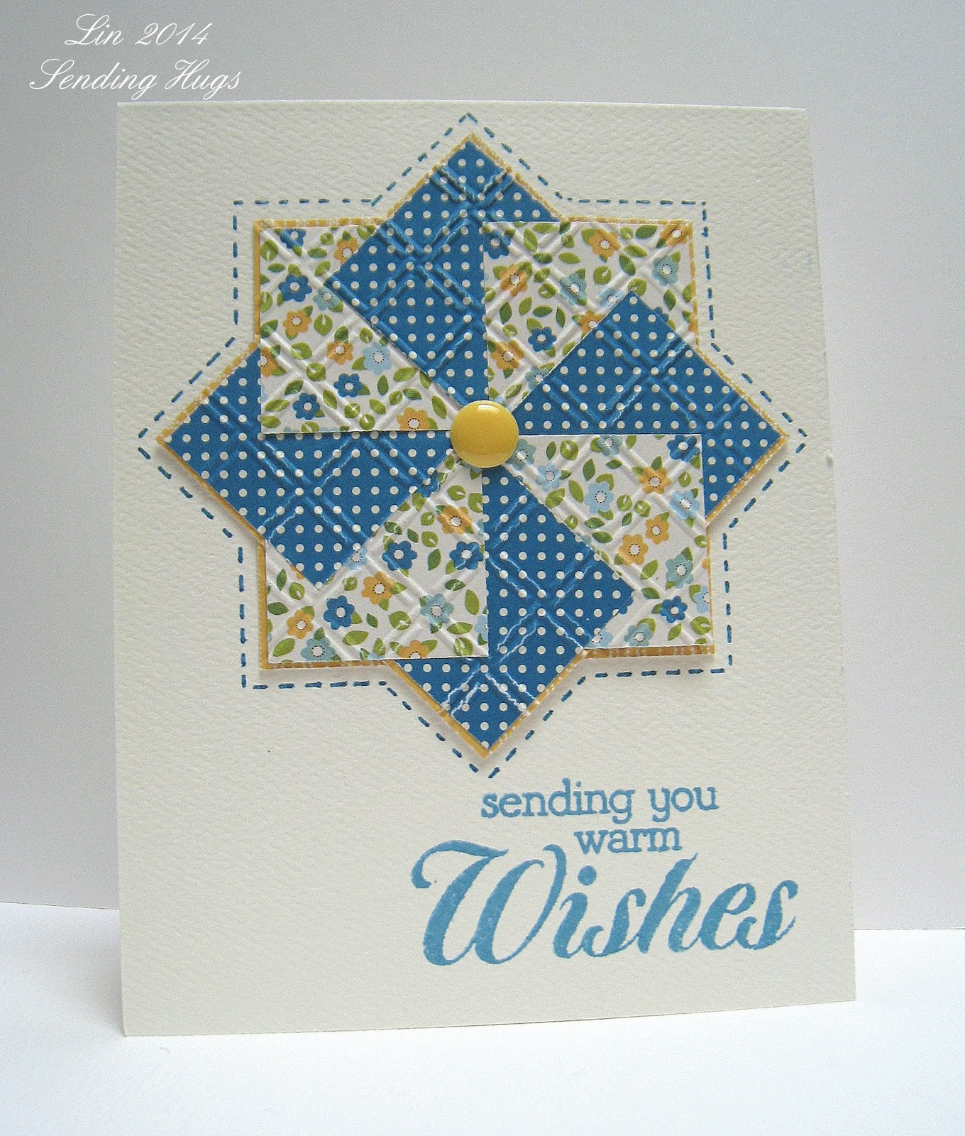 Sending Hugs More quilt cards