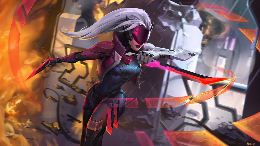 Katarina, Project, LoL, Art, 4K, #7.1794