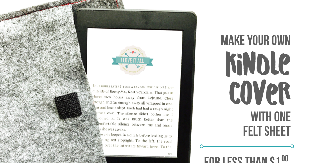 Easy DIY Kindle Paperwhite Cover Tutorial