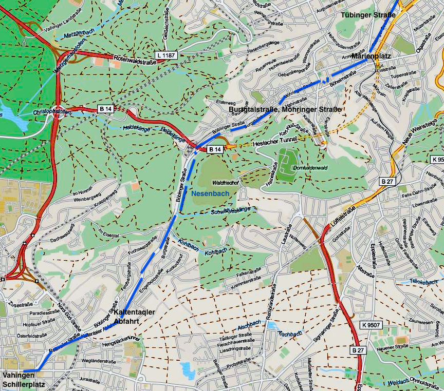 Radfahren in Stuttgart: Die Hauptradroute 1 - ein Stuttgarter Projekt Radfahren in Stuttgart: Die Hauptradroute 1 - ein Stuttgarter Projekt