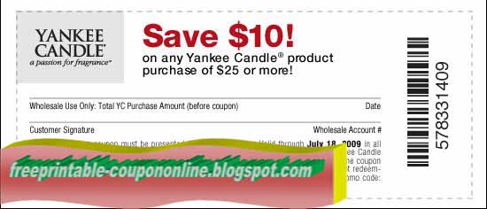 Yankee candle printable coupons april 2018
