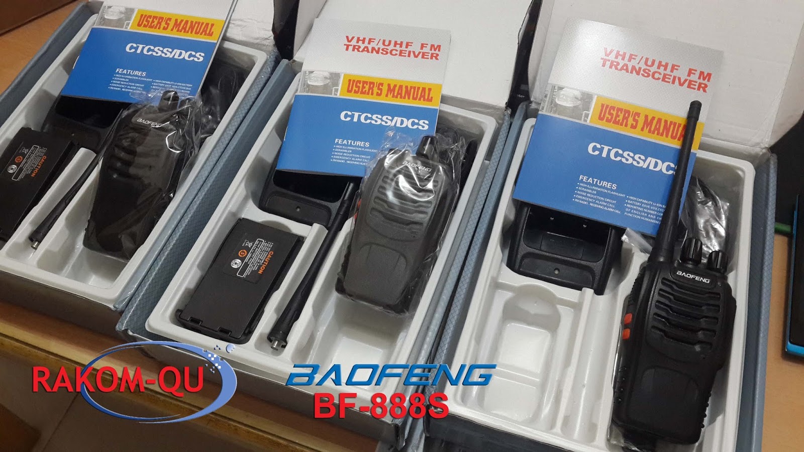 rakomqu HT Baofeng BF888S VHF/UHF FM Transceiver (16Channel)