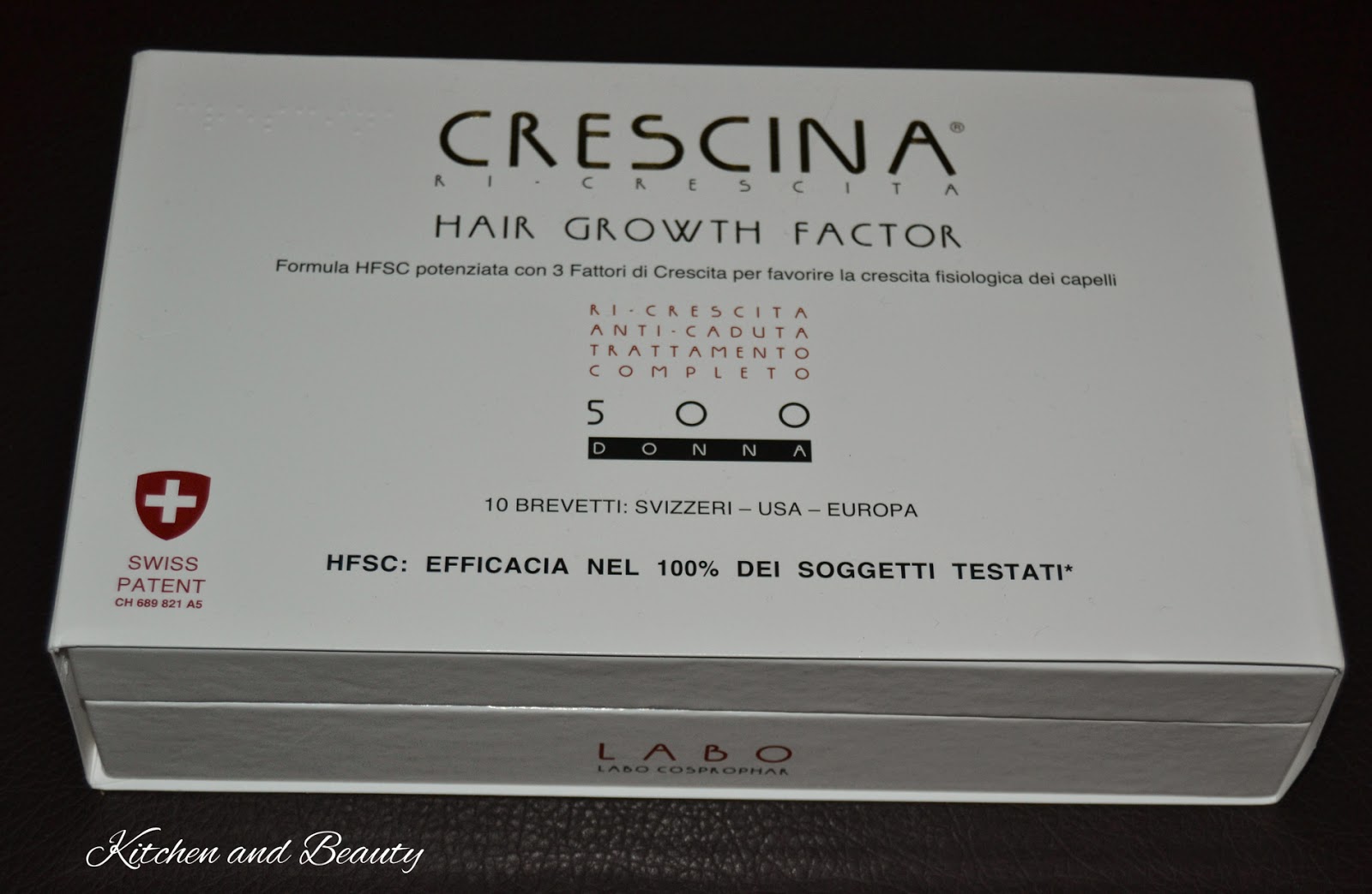review crescina hair growth factor 500 donna  labo suisse