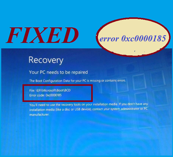 How to Fix Windows 10 error 0xc0000185?