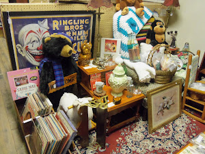 Our booth inside Ayden Antiques and Stuff