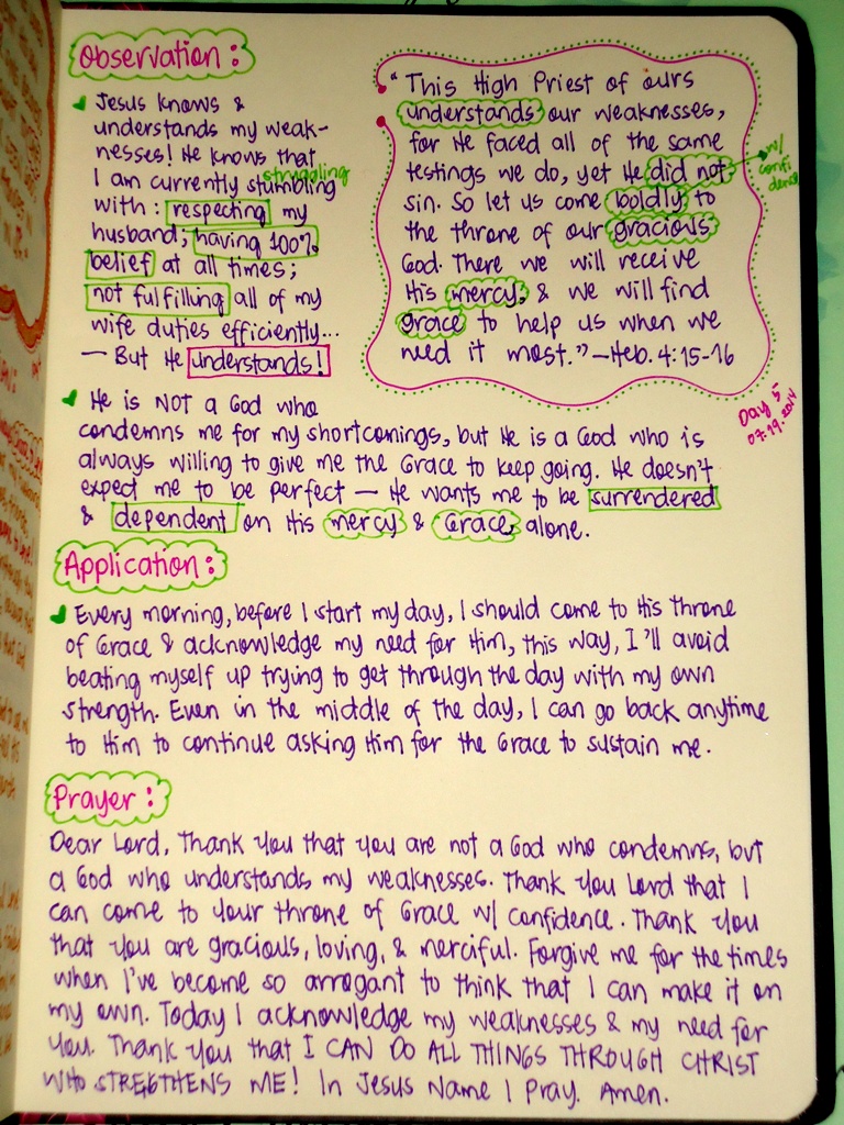 The S.O.A.P Bible Study Method