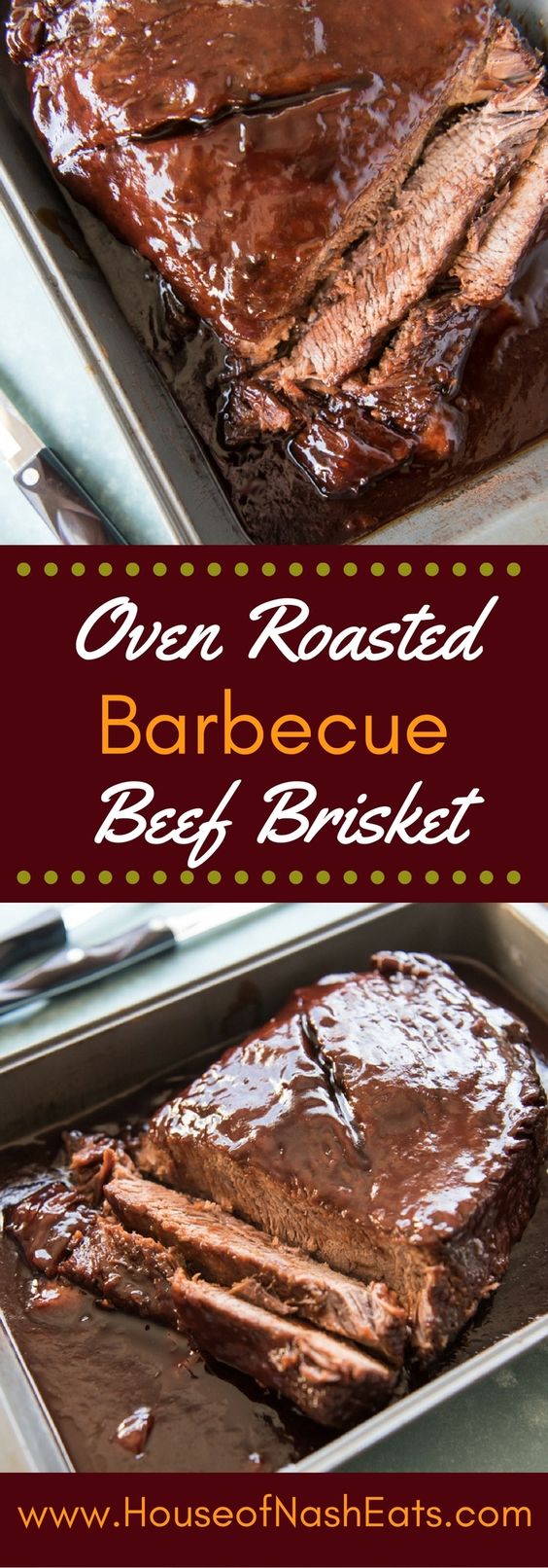 SLOW ROASTED OVEN BBQ BEEF BRISKET