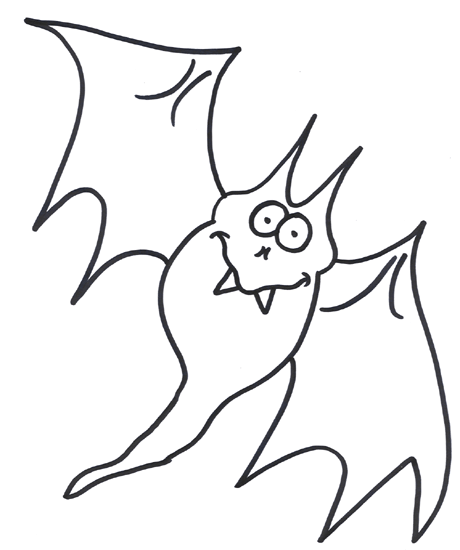 halloween bat coloring pages - photo #11