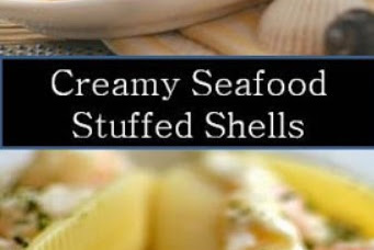 Creamy Seafood Stuffed Shells