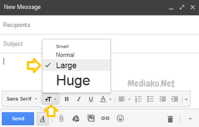 Ubah Ukuran Font Dan Gaya Teks Di Gmail