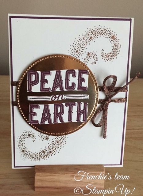 Frenchie's Team with Carole of Christmas and Card Front Builder, Stampin'Up!