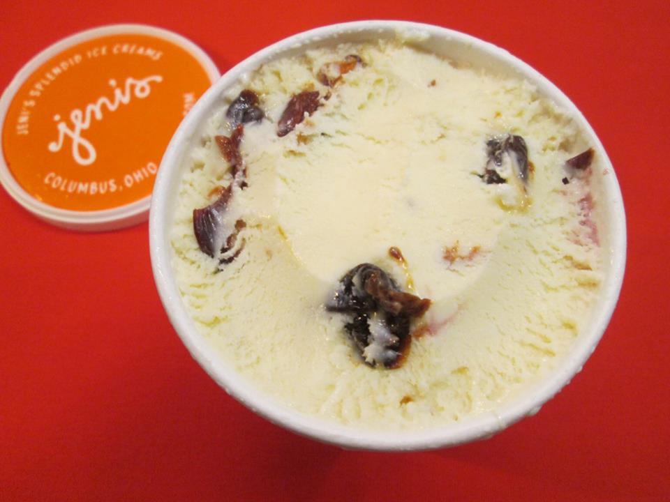 David's Ice Cream Reviews Jeni's Goat Cheese with Red Cherries