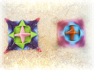 Tutorial how to make origami spinning top Step by step DIY Origami Spinning top