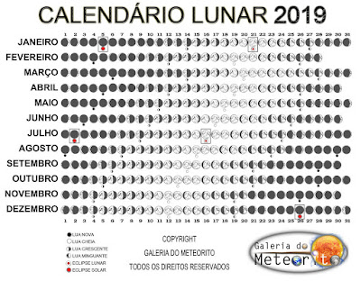 calendário lunar 2019 para imprimir