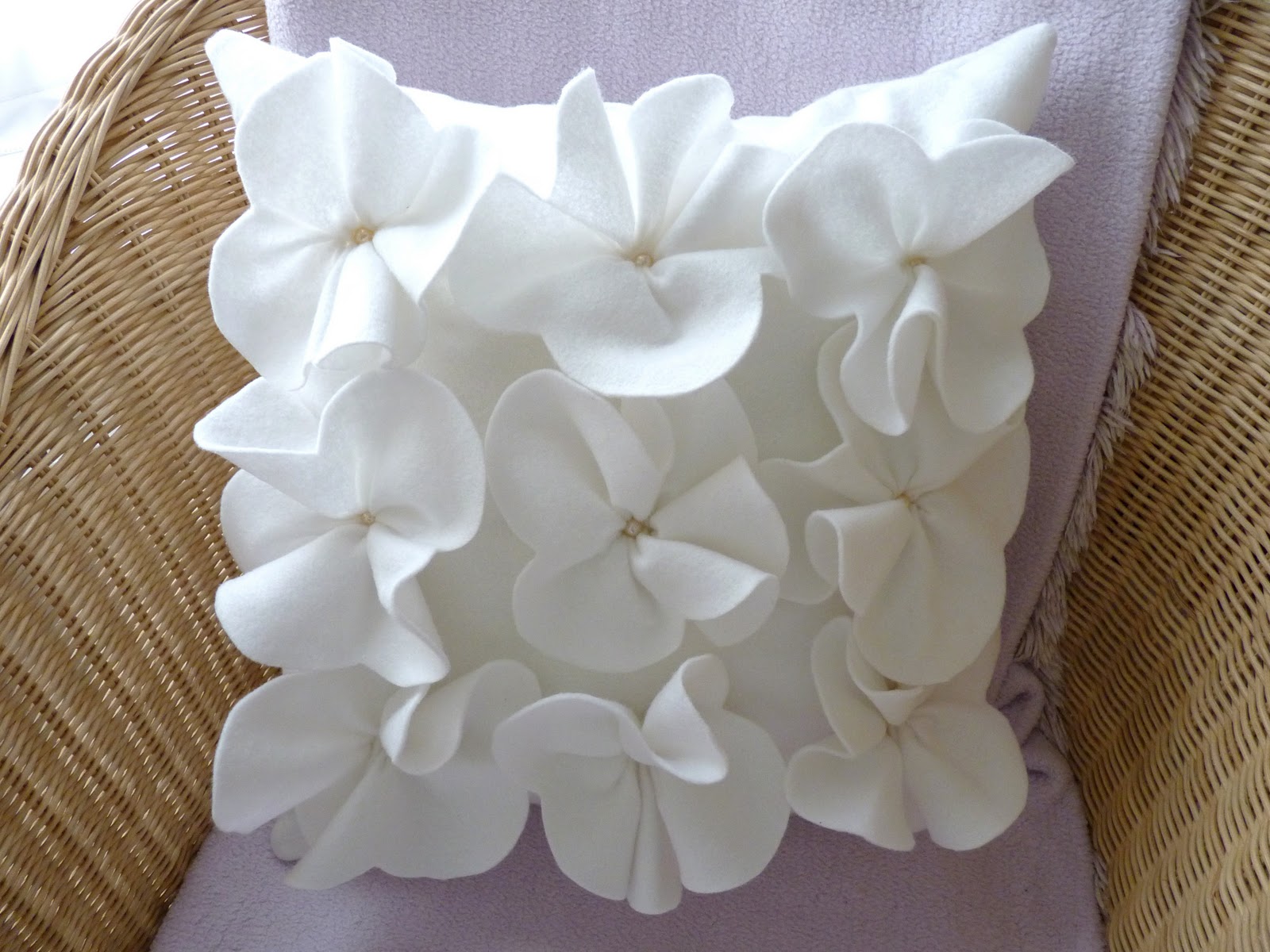 Love, Maxi Felt Flower Cushion