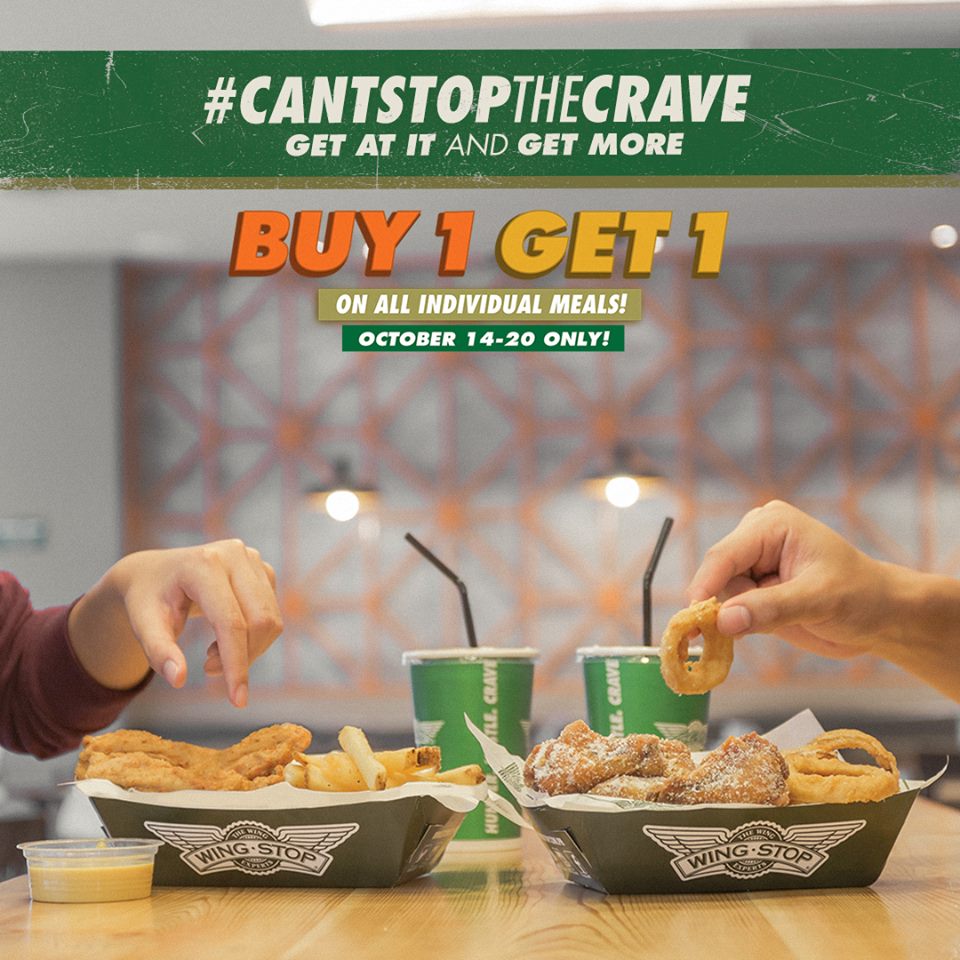 Manila Shopper The Wingstop Buy1 Get1 Promo Oct 2016