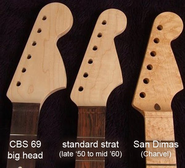 Music Guitar Neck "Head Shapes"