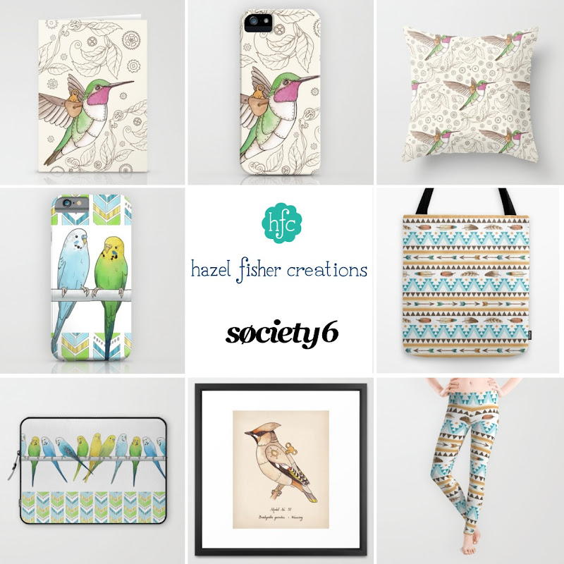 Society6 products Budgies, Southwest Feathers and Arrows, Steampunk Clockwork birds designs by hazelfishercreations Society6 products Budgies, Southwest Feathers and Arrows, Steampunk Clockwork birds designs by hazelfishercreations
