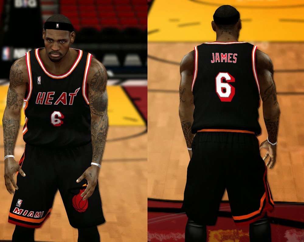 NBA 2K14 Complete Miami Heat Jersey Patch (Updated) 