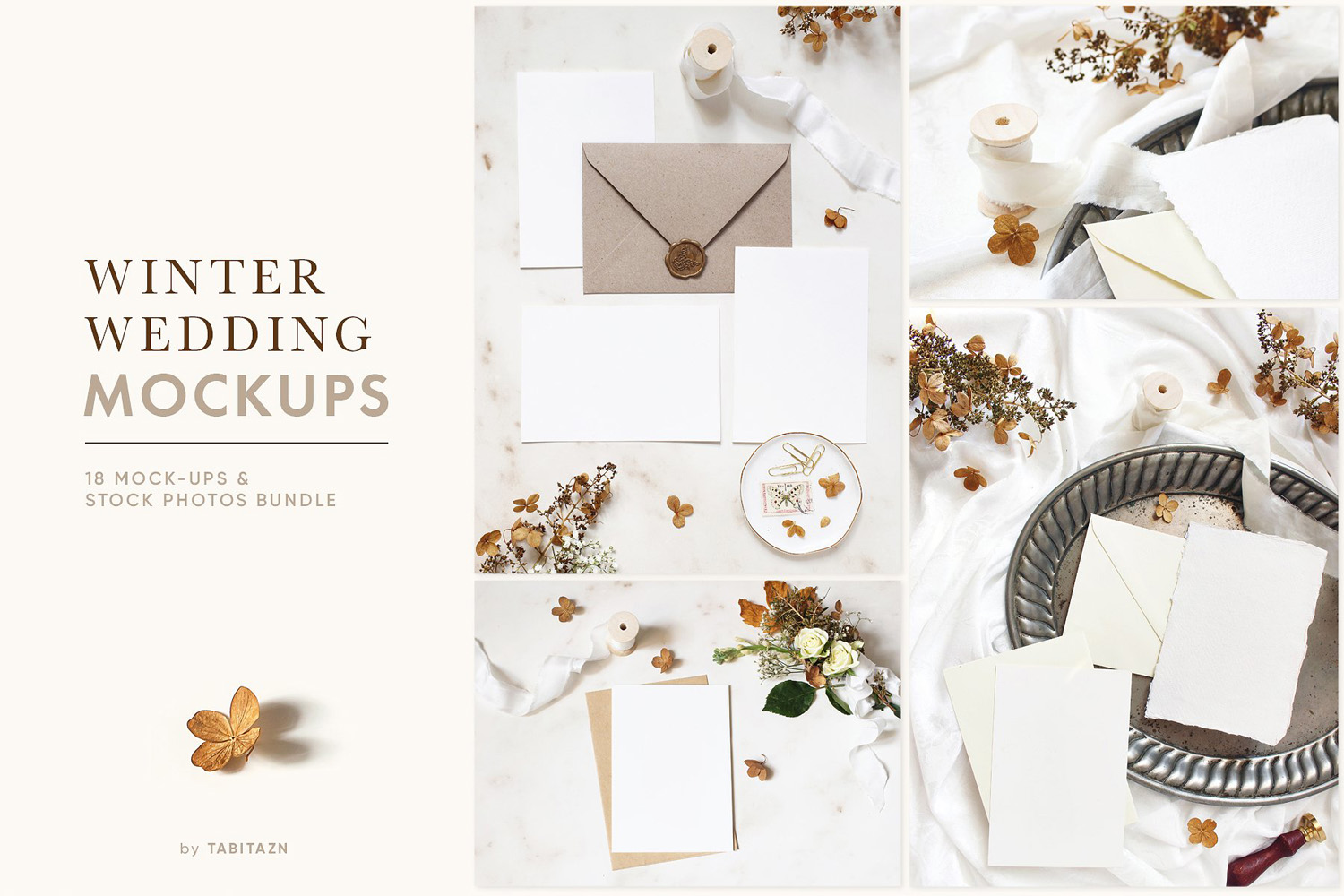 Winter Wedding Photo Mockups Winter Wedding Photo Mockups