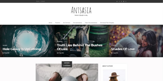 anastasia blogger template 2018
