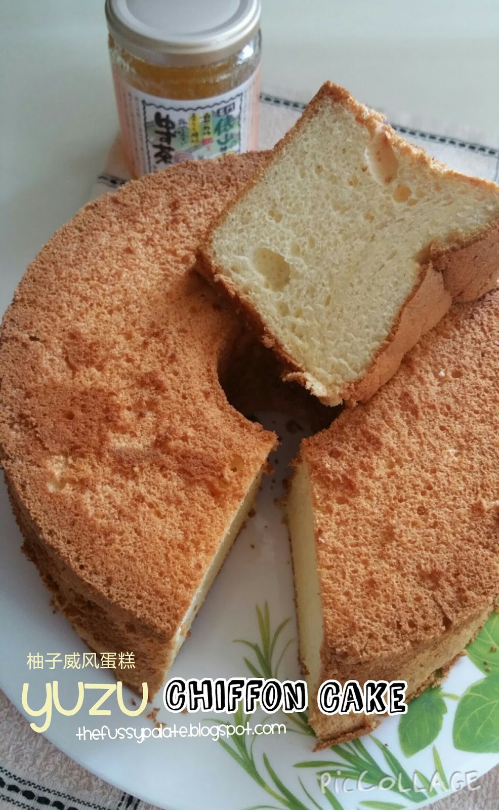 The Fussy Palate Yuzu (Honey Citron) Chiffon Cake