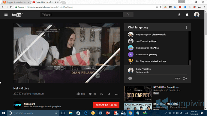 youtube ubah dark theme