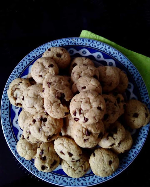 Galletas de aceite y pepitas de chocolate Cookies