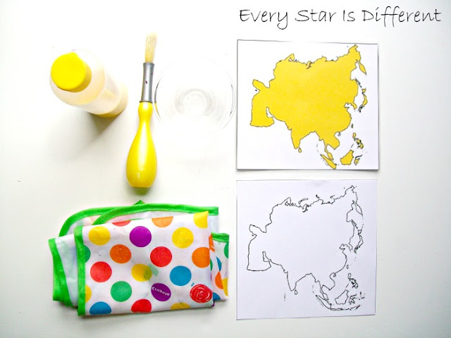 Montessori-inspired Asia Painting Activity with Free Printable