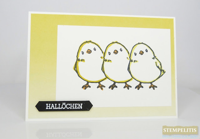 Osterkarte mit Küken von Stempelitis