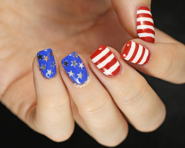 copycat claws fourth of july nails