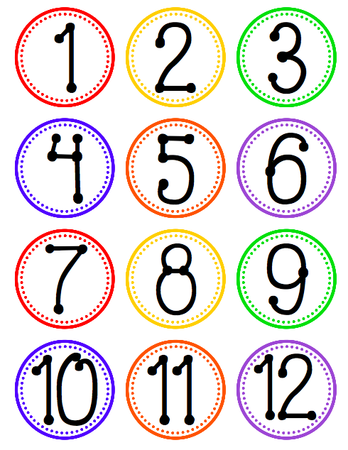clipart circle with number inside - photo #40
