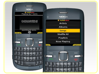 Mobile Phones: TuneWikiPlayer apps for NOKIA C3 00 and X2 01