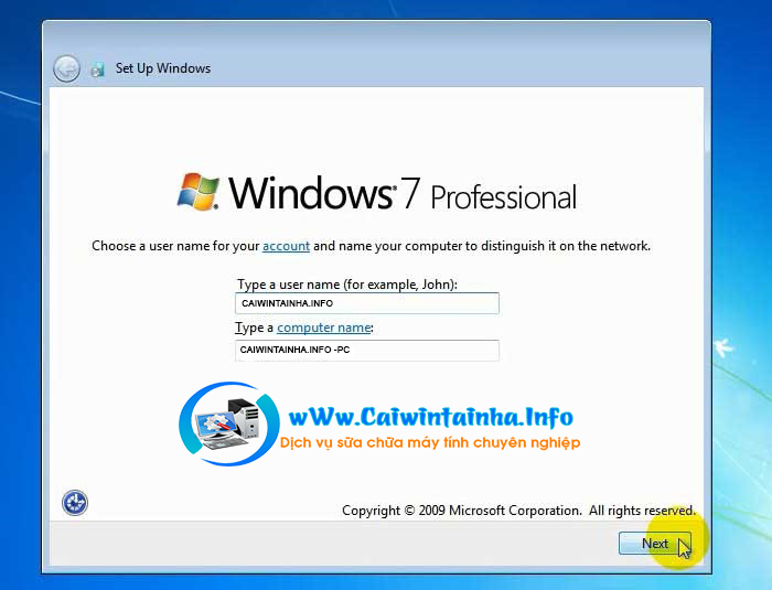 Hướng Dẫn Cài Windows 7 Chi Tiết 