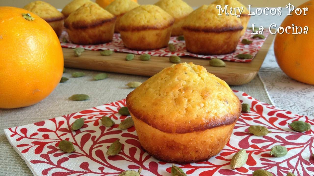 Muffins de Naranja y Cardamomo