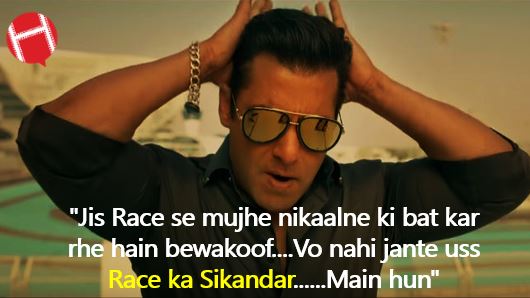 Race 3 Movie Dialogues by Salman Khan, Anil Kapoor, Bobby Deol