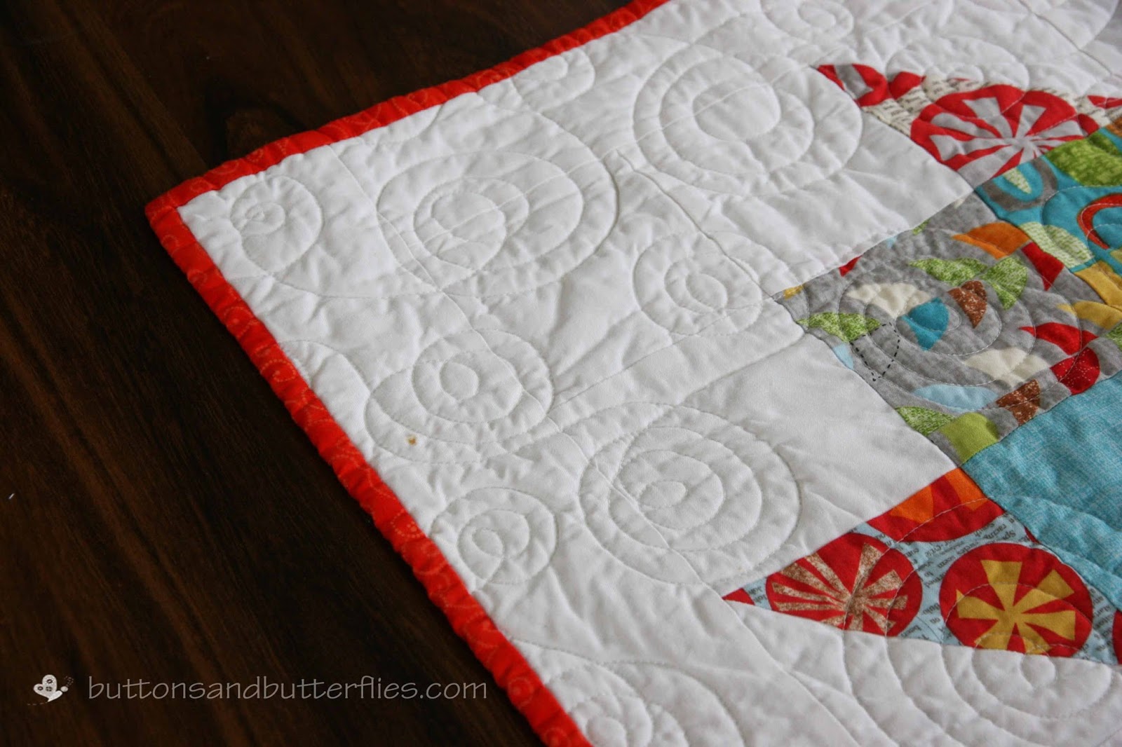 Buttons and Butterflies Peanut's Baby {Quilt}