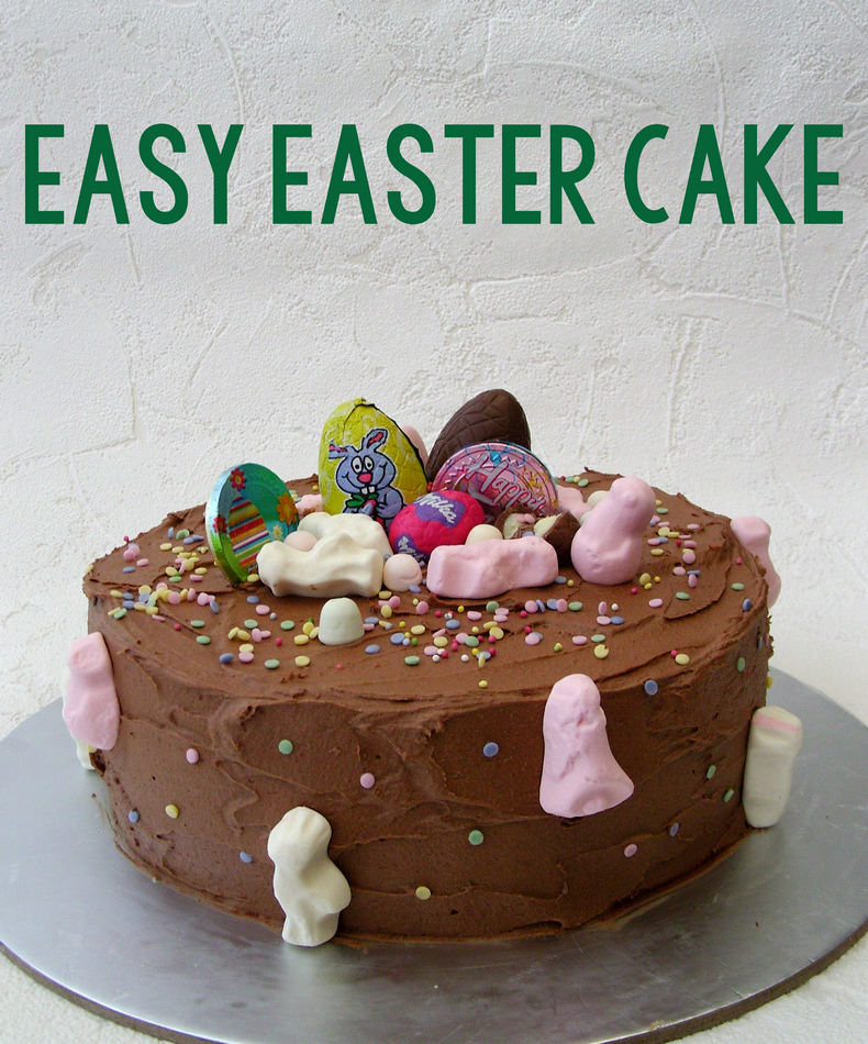 Easy Easter Cake easy cake chocolate buttercream