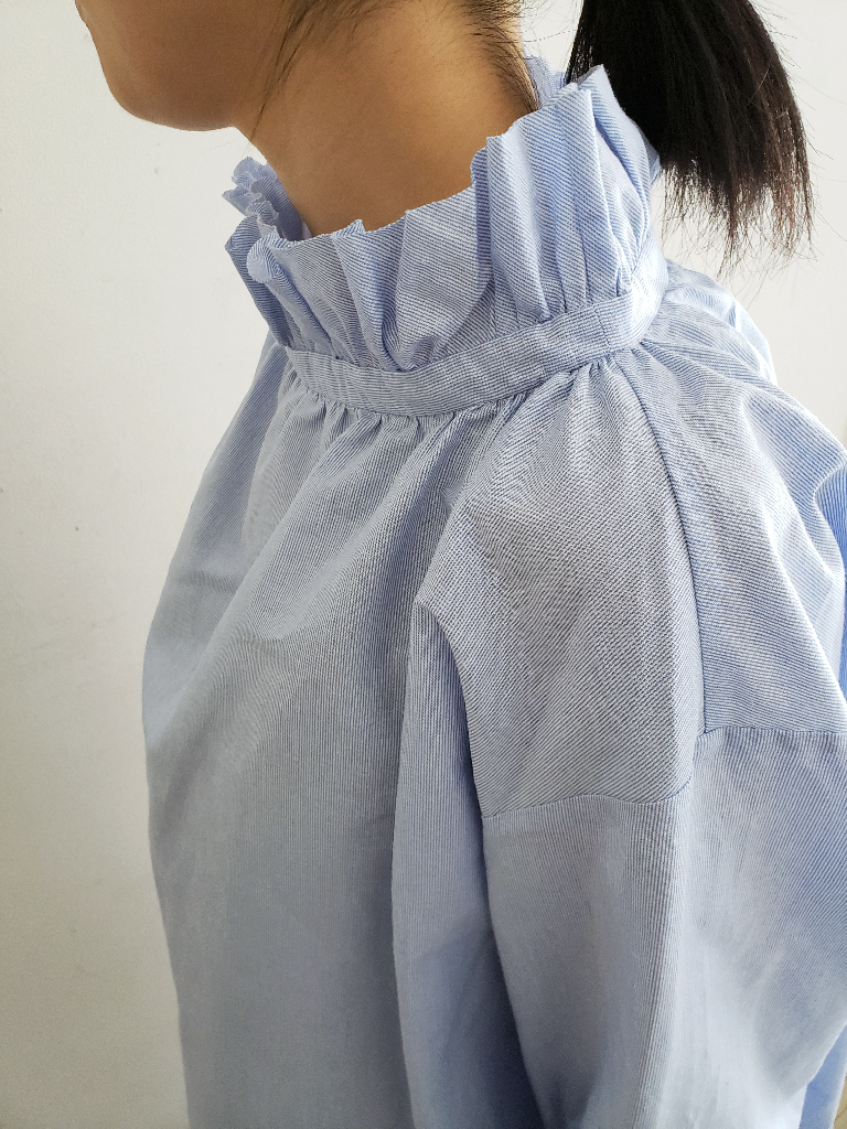 オールドマンズテーラー シルクフリルカラー