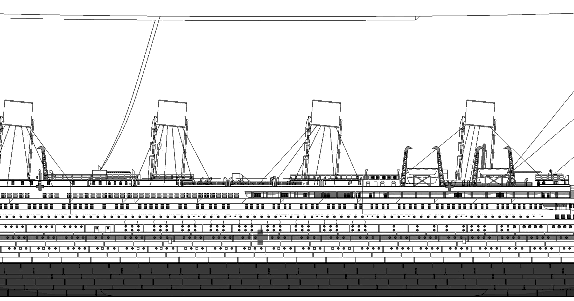 Чертежи титаника в высоком качестве с размерами