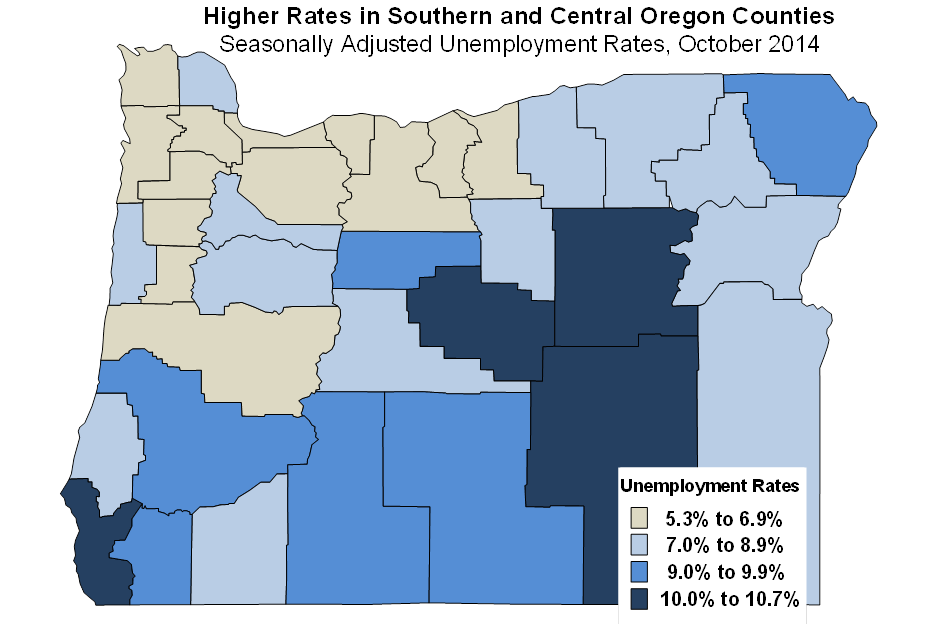 Oregon Workforce and Economic Information October Unemployment Rates