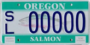 Support Oregon Salmon With License Plates