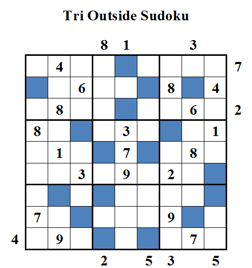 Tri Outside Sudoku (Daily Sudoku League #45)