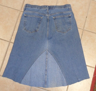Keeping You in Stitches: {Post 1,168} Jeans to Skirt
