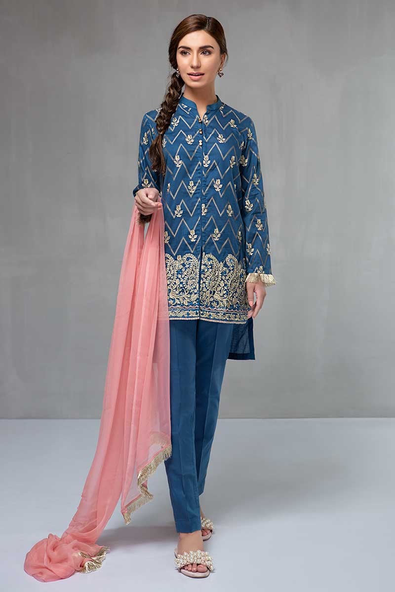 Maria.B. Eid Collection 2018 Suit Blue DW-2106